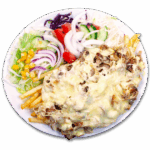Dönerteller mit Salat