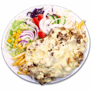 Dönerteller mit Salat
