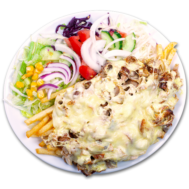 Dönerteller mit Salat